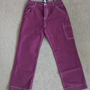 Fashion Nova, Size 11, Magenta Carpenter Jeans
